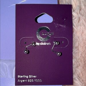 Claire's Sterling Silver Stud Earrings